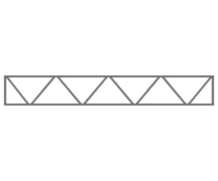 Ферма прямая 60x60x3мм длина 7м высота 1м  - фото 2