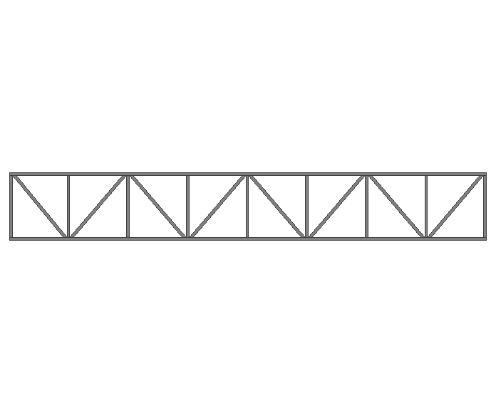 Ферма прямая 40x40x2мм длина 7м высота 1м усиленная - фото 2