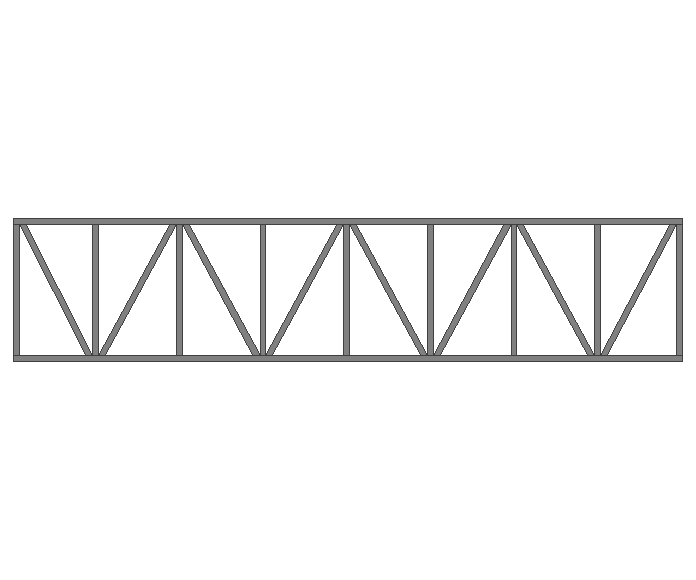 Ферма прямая 60x60x3мм длина 7м высота 1.5м усиленная - фото 2