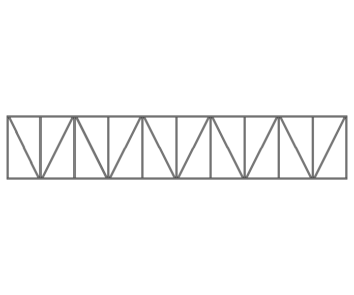 Ферма прямая 40x40x2мм длина 8м высота 1.5м усиленная - фото 2