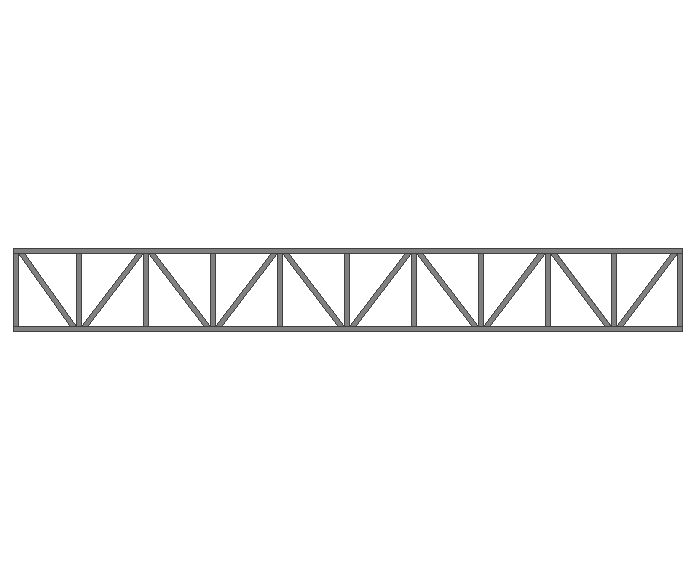 Ферма прямая 60x60x3мм длина 8м высота 1м усиленная - фото 2
