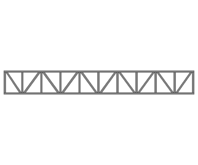 Ферма прямая 80x80x3мм длина 8м высота 1м усиленная - фото 2