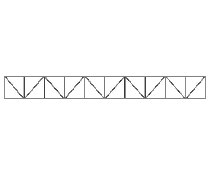 Ферма прямая 40x40x2мм длина 9м высота 1м усиленная - фото 2
