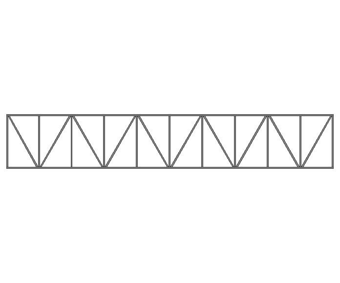 Ферма прямая 40x40x2мм длина 9м высота 1.5м усиленная - фото 2