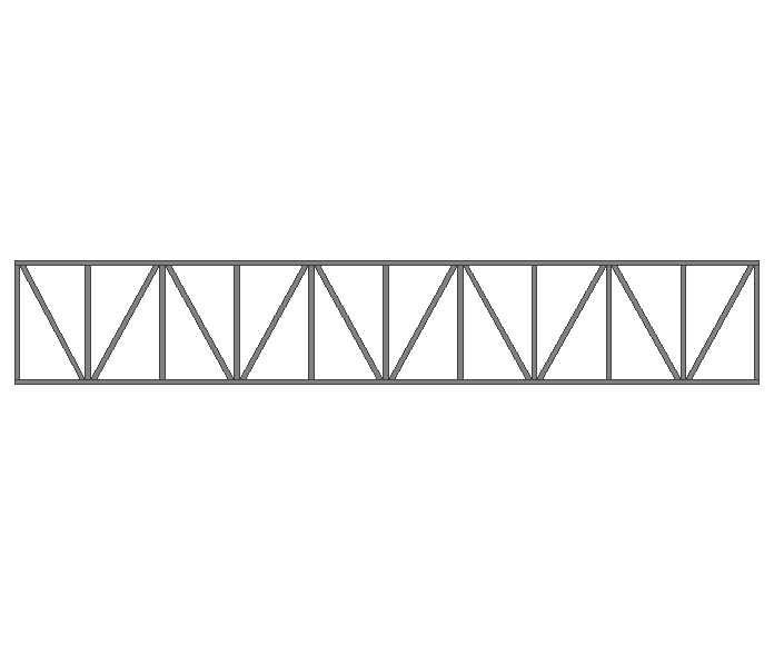 Ферма прямая 60x60x3мм длина 9м высота 1.5м усиленная - фото 2