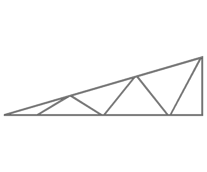Ферма треугольная 40x40x2мм длина 5м высота 1.5м  - фото 2