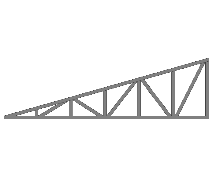 Ферма треугольная 80x80x3мм длина 5м высота 1.5м усиленная - фото 2