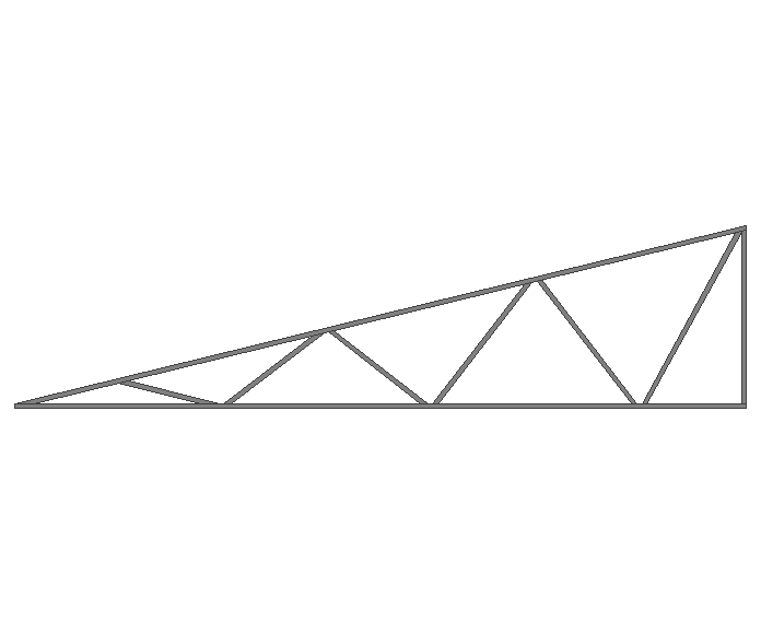 Ферма треугольная 40x40x2мм длина 6м высота 1.5м  - фото 2