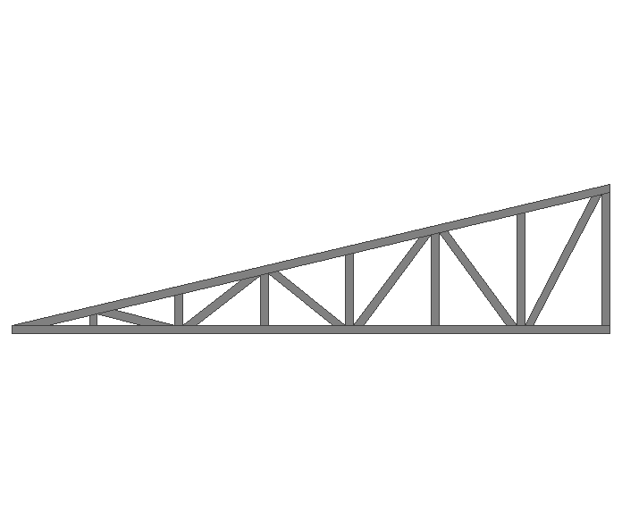 Ферма треугольная 80x80x3мм длина 6м высота 1.5м усиленная - фото 2