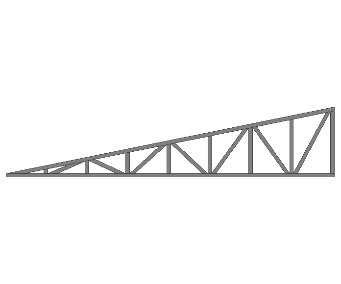 Ферма треугольная 80x80x3мм длина 7м высота 1.5м усиленная - фото 2