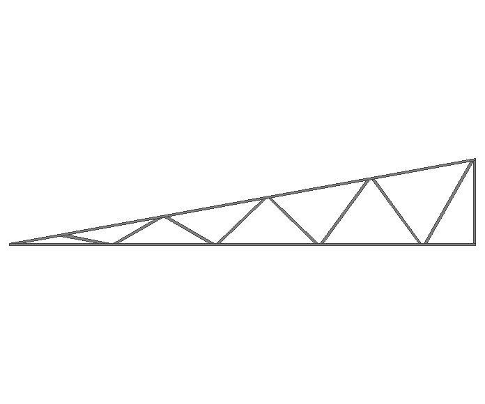 Ферма треугольная 40x40x2мм длина 8м высота 1.5м  - фото 2
