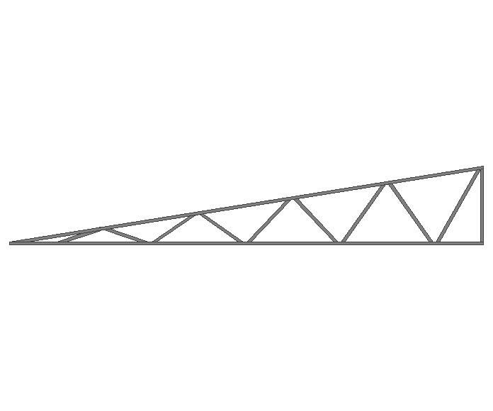 Ферма треугольная 60x60x3мм длина 9м высота 1.5м  - фото 2