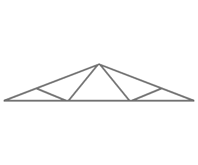Ферма двускатная 40x40x2мм длина 5м высота 1м  - фото 2