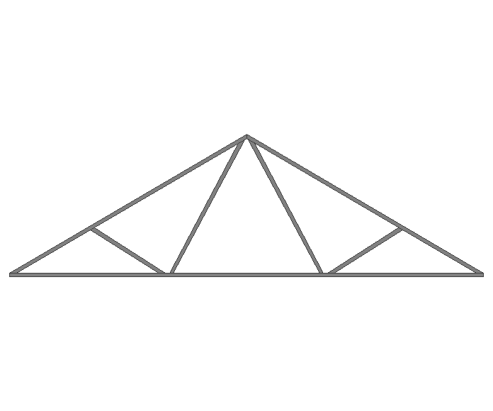 Ферма двускатная 40x40x2мм длина 5м высота 1.5м  - фото 2