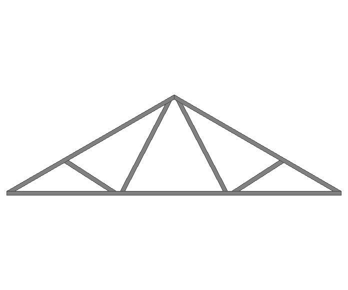 Ферма двускатная 60x60x3мм длина 5м высота 1.5м  - фото 2