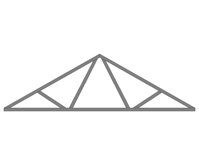 Ферма двускатная 80x80x3мм длина 5м высота 1.5м  - фото 2