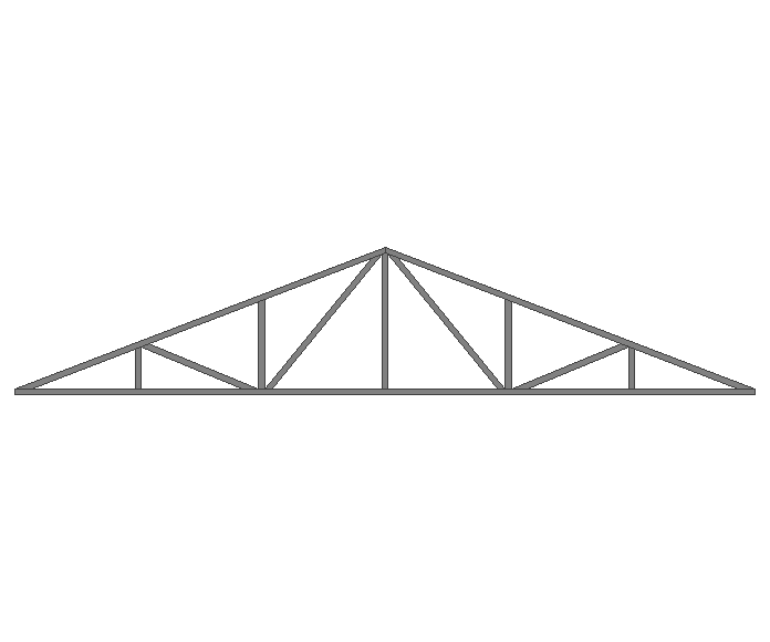 Ферма двускатная 40x40x2мм длина 5м высота 1м усиленная - фото 2