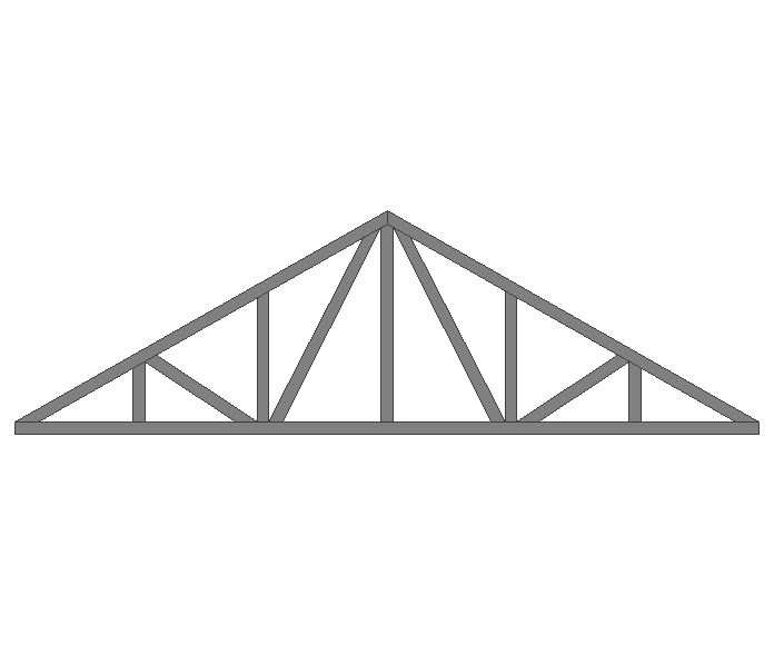 Ферма двускатная 80x80x3мм длина 5м высота 1.5м усиленная - фото 2