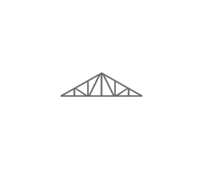 Ферма двускатная 80x80x3мм длина 5м высота 1.5м усиленная - фото 1