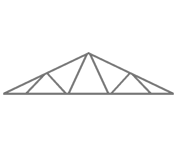 Ферма двускатная 60x60x3мм длина 6м высота 1.5м  - фото 2