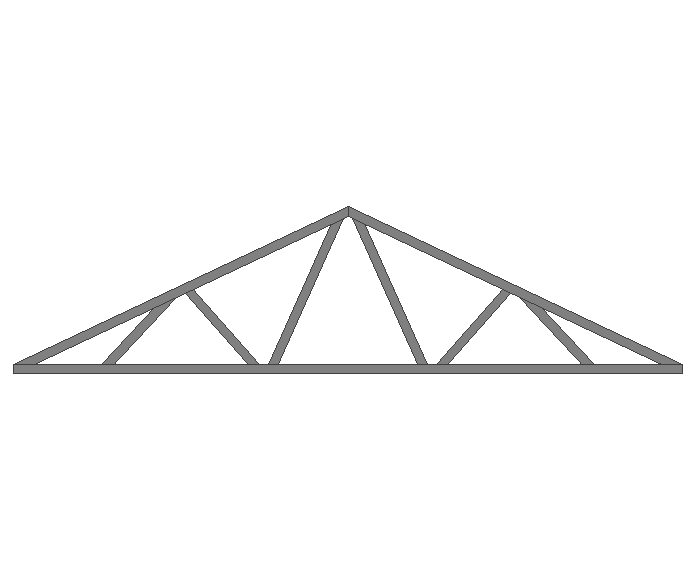 Ферма двускатная 80x80x3мм длина 6м высота 1.5м  - фото 2