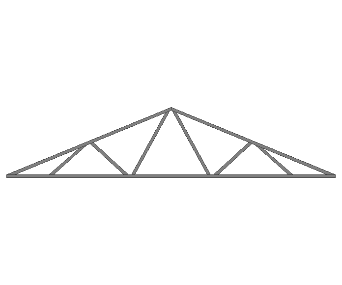Ферма двускатная 60x60x3мм длина 7м высота 1.5м  - фото 2