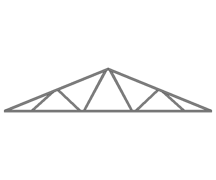 Ферма двускатная 80x80x3мм длина 7м высота 1.5м  - фото 2