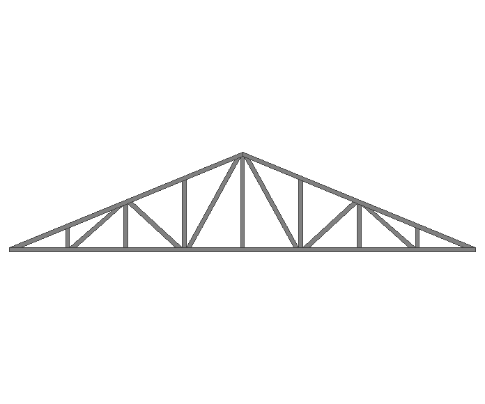 Ферма двускатная 60x60x3мм длина 7м высота 1.5м усиленная - фото 2