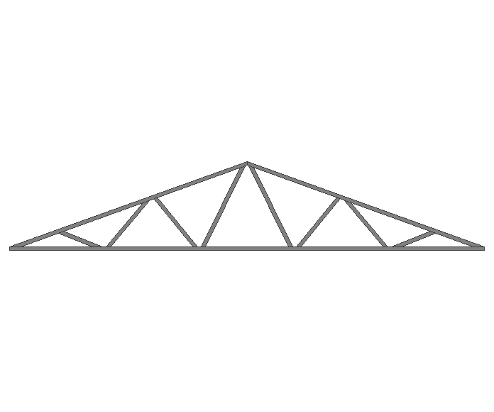 Ферма двускатная 60x60x3мм длина 8м высота 1.5м  - фото 2