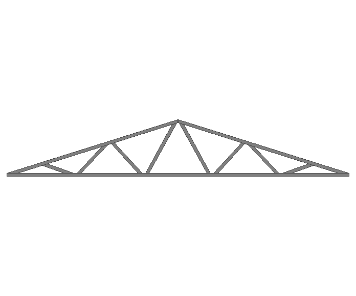 Ферма двускатная 80x80x3мм длина 9м высота 1.5м  - фото 2