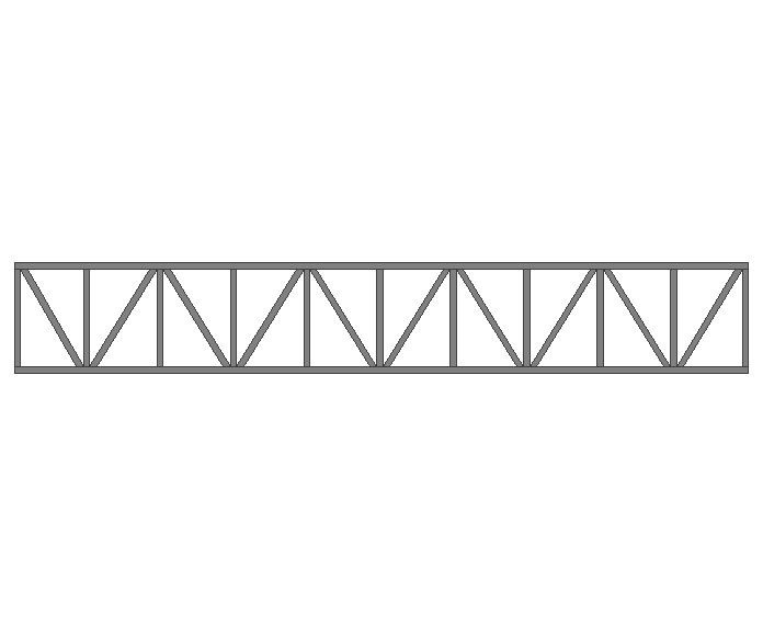 Ферма прямая 80x80x3мм длина 10м высота 1.5м усиленная - фото 2