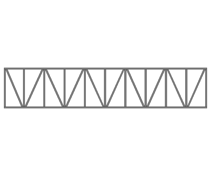 Ферма прямая 80x80x3мм длина 10м высота 2м усиленная - фото 2