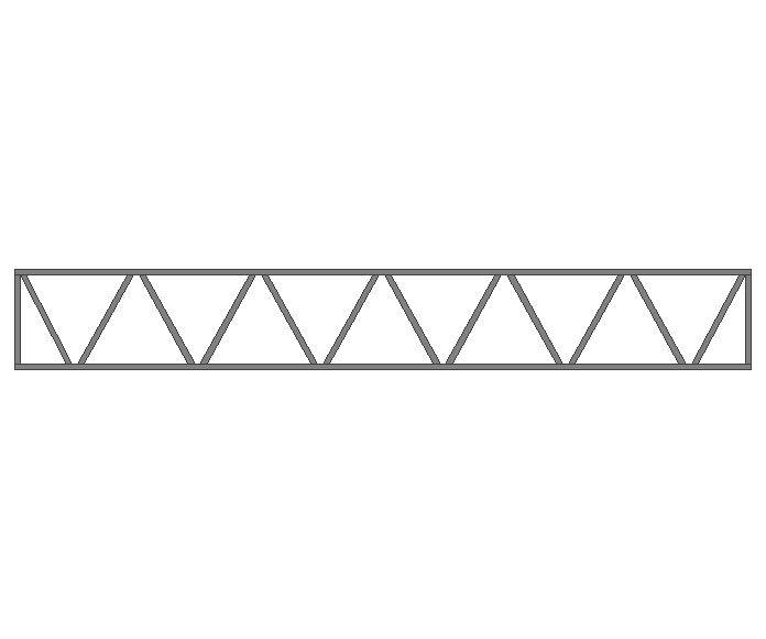 Ферма прямая 80x80x3мм длина 11м высота 1.5м  - фото 2