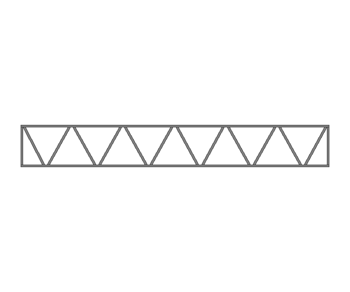 Ферма прямая 80x80x3мм длина 11м высота 1.5м  - фото 1