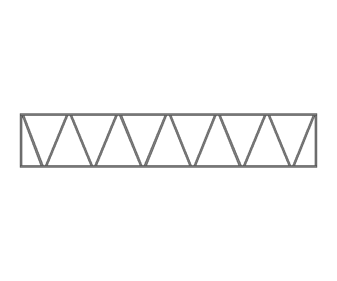 Ферма прямая 80x80x3мм длина 11м высота 2м  - фото 1