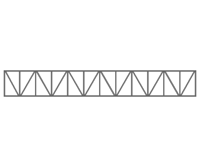 Ферма прямая 60x60x3мм длина 11м высота 1.5м усиленная - фото 2