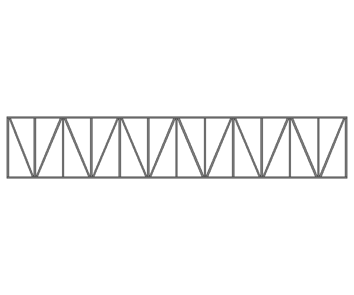 Ферма прямая 60x60x3мм длина 11м высота 2м усиленная - фото 2