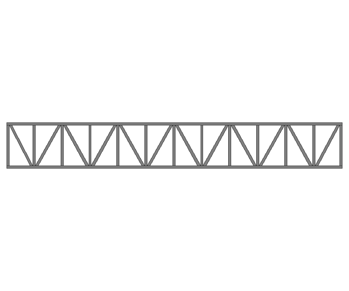 Ферма прямая 80x80x3мм длина 11м высота 1.5м усиленная - фото 2