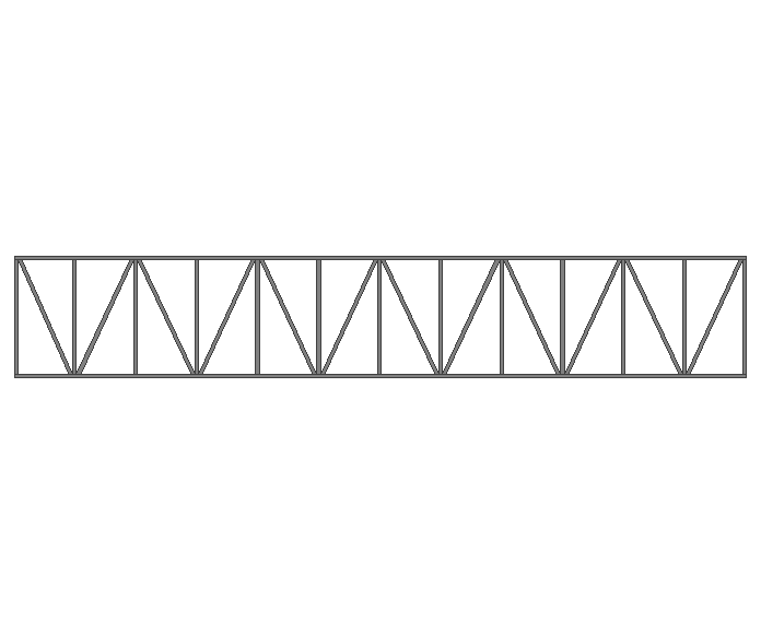 Ферма прямая 60x60x3мм длина 12м высота 2м усиленная - фото 2