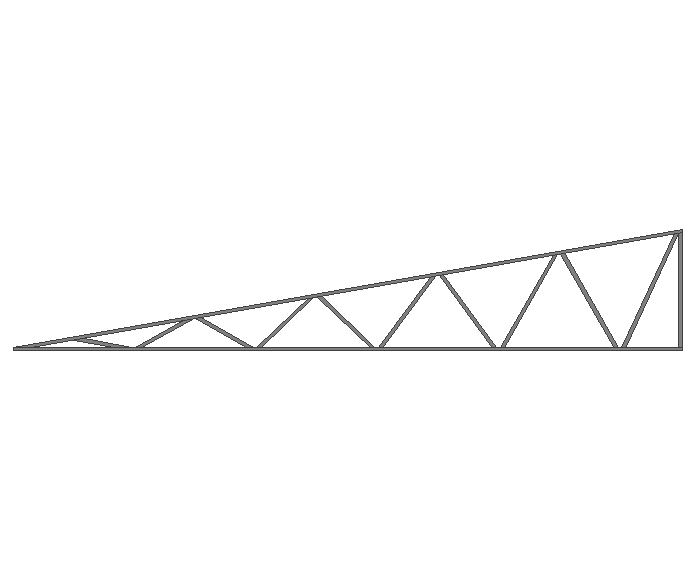 Ферма треугольная 60x60x3мм длина 11м высота 2м  - фото 2