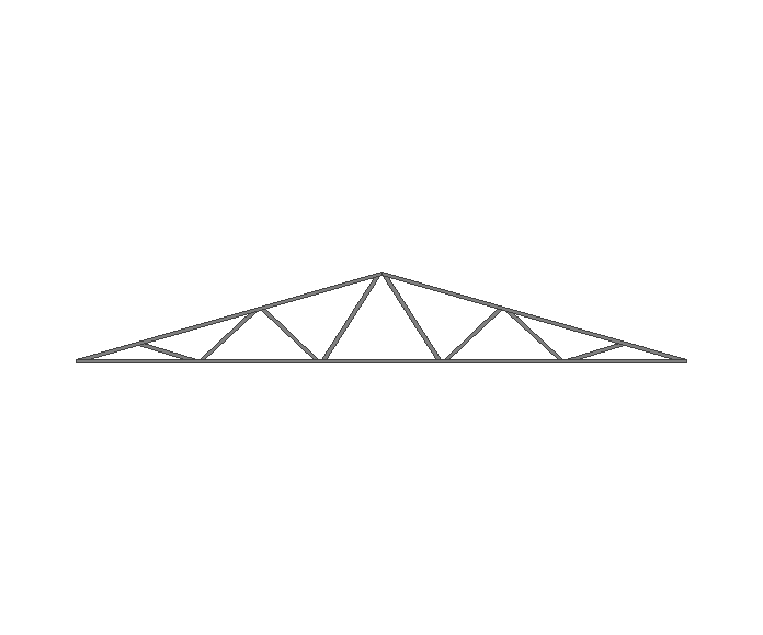 Ферма двускатная 60x60x3мм длина 10м высота 1.5м  - фото 1