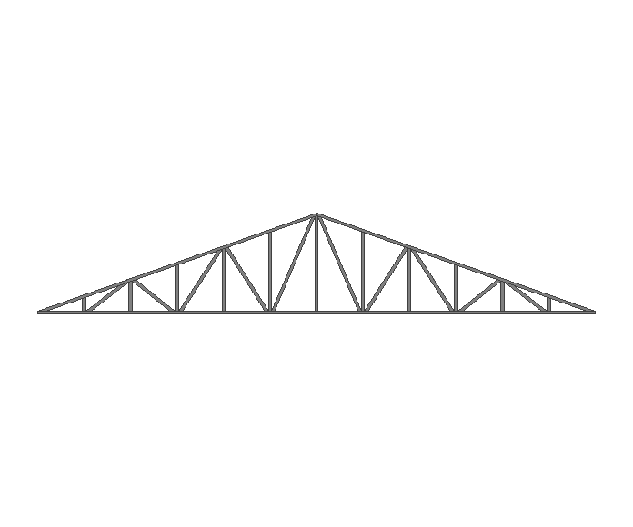 Ферма двускатная 60x60x3мм длина 11м высота 2м усиленная - фото 1