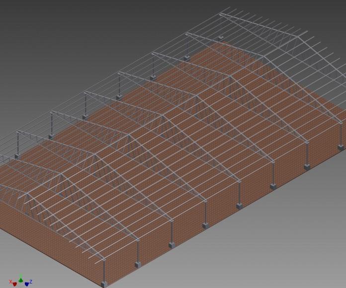 Фото 3D модель ангара