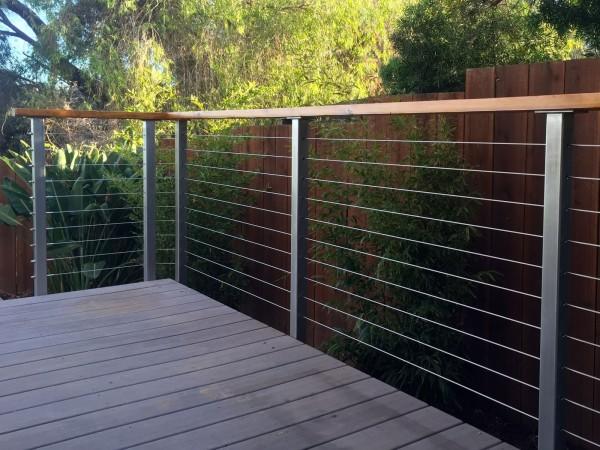 Фото Комбинированное ограждение для террасы