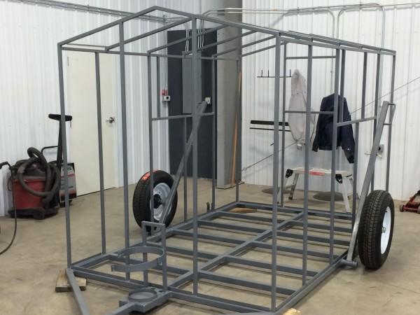 Фото Металлокаркас для крытого прицепа