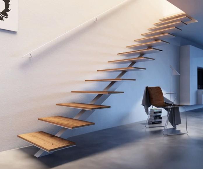 Фото Прямая лестница на монокосоуре