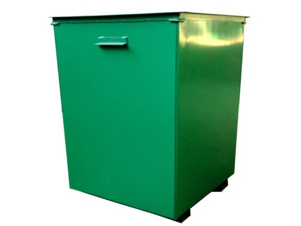 Фото Металлический контейнер для мусора