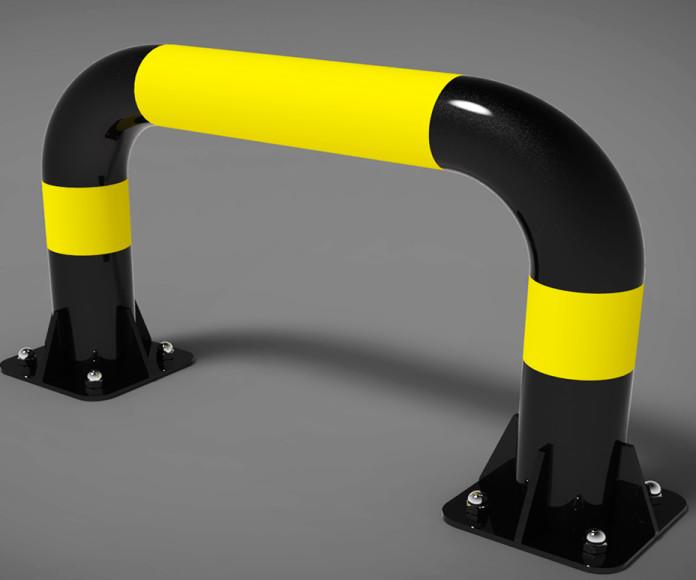 Фото Тяжелое парковочное ограждение