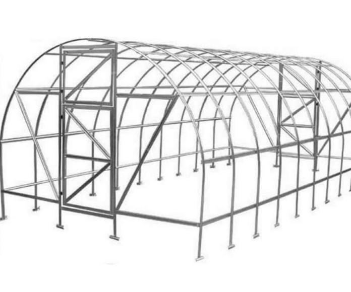 Фото Каркас промышленной теплицы