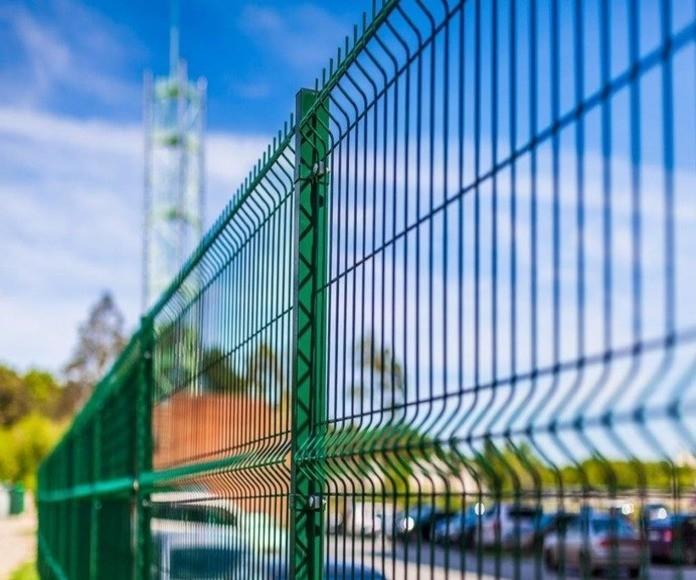 Фото Забор из сварной сетки 3d светло-зеленый